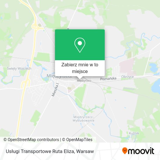 Mapa Usługi Transportowe Ruta Eliza