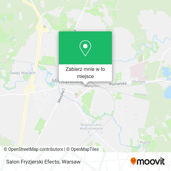 Mapa Salon Fryzjerski Efecto