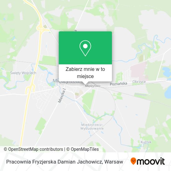 Mapa Pracownia Fryzjerska Damian Jachowicz