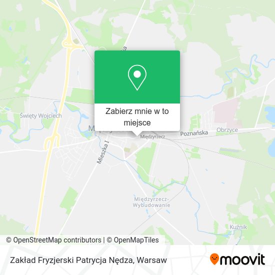 Mapa Zakład Fryzjerski Patrycja Nędza