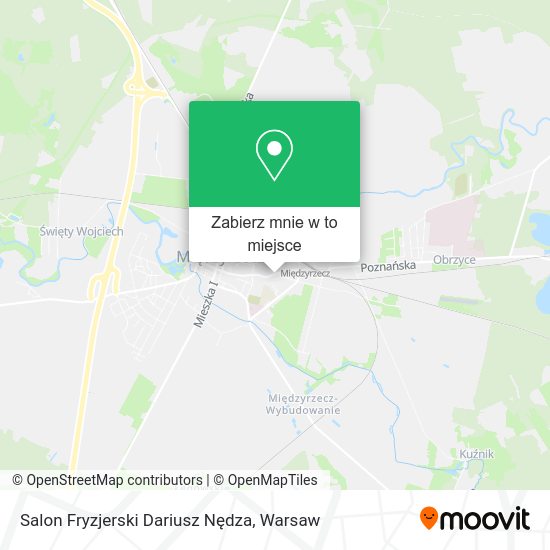 Mapa Salon Fryzjerski Dariusz Nędza