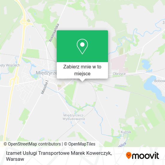 Mapa Izamet Usługi Transportowe Marek Kowerczyk