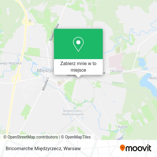 Mapa Bricomarche Międzyrzecz