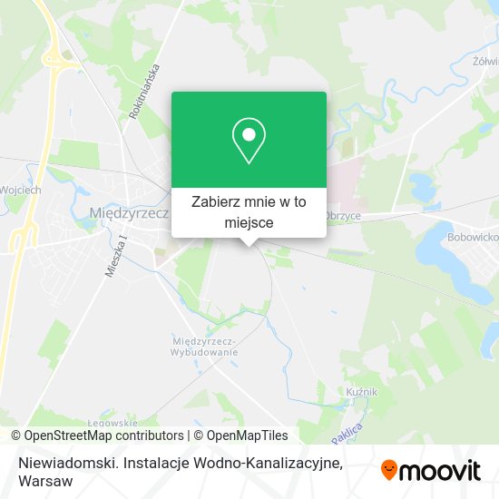 Mapa Niewiadomski. Instalacje Wodno-Kanalizacyjne