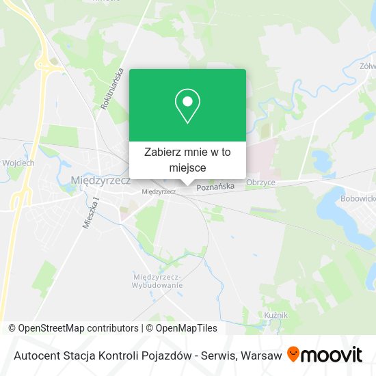 Mapa Autocent Stacja Kontroli Pojazdów - Serwis