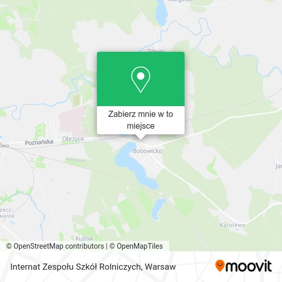 Mapa Internat Zespołu Szkół Rolniczych