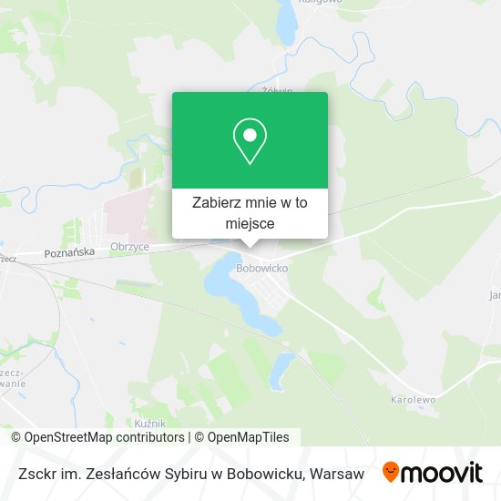 Mapa Zsckr im. Zesłańców Sybiru w Bobowicku