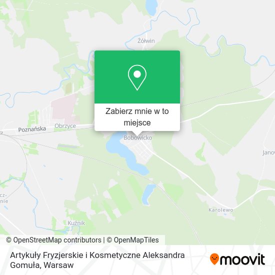 Mapa Artykuły Fryzjerskie i Kosmetyczne Aleksandra Gomuła