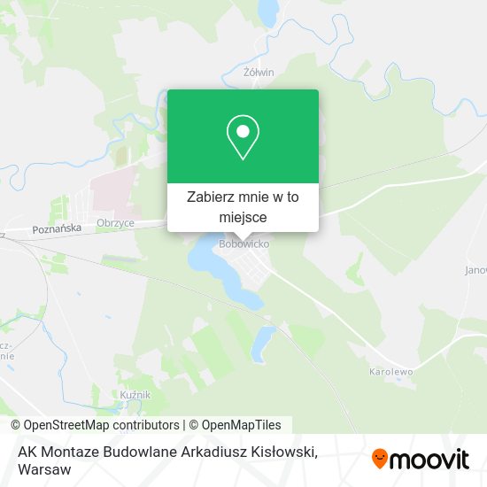 Mapa AK Montaze Budowlane Arkadiusz Kisłowski