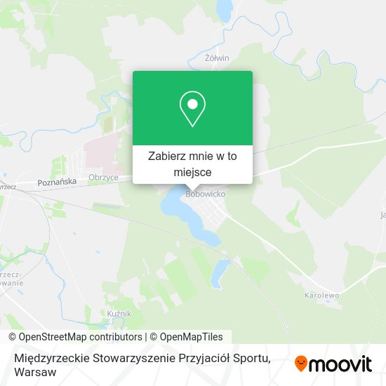 Mapa Międzyrzeckie Stowarzyszenie Przyjaciół Sportu