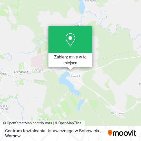 Mapa Centrum Ksztalcenia Ustawicznego w Bobowicku