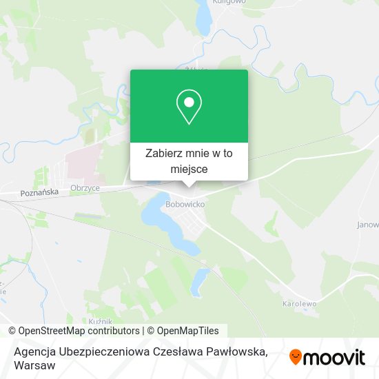 Mapa Agencja Ubezpieczeniowa Czesława Pawłowska