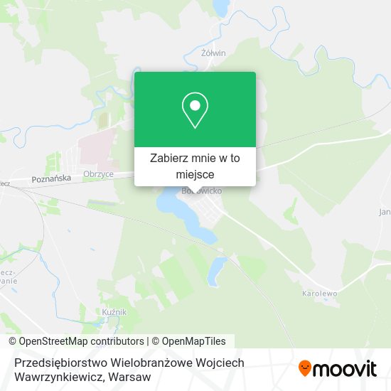 Mapa Przedsiębiorstwo Wielobranżowe Wojciech Wawrzynkiewicz