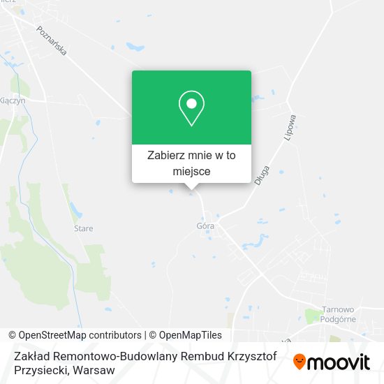 Mapa Zakład Remontowo-Budowlany Rembud Krzysztof Przysiecki