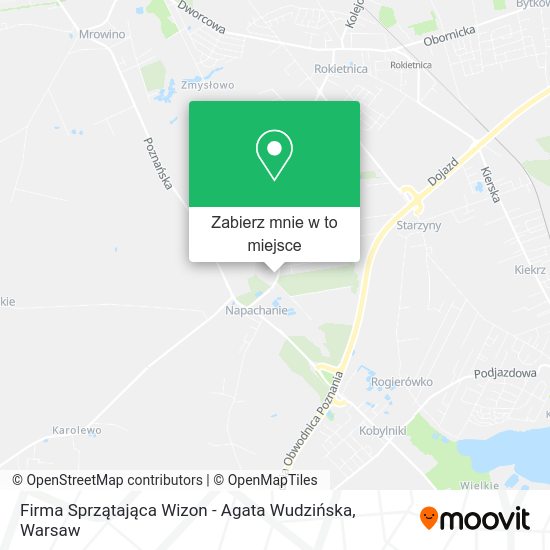 Mapa Firma Sprzątająca Wizon - Agata Wudzińska