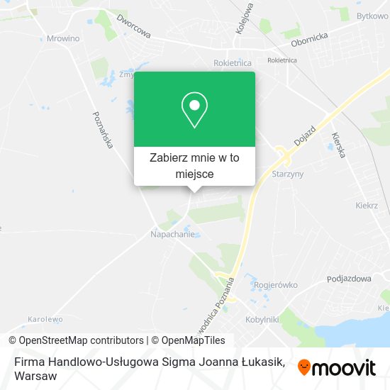 Mapa Firma Handlowo-Usługowa Sigma Joanna Łukasik