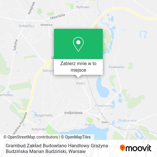 Mapa Grambud Zakład Budowlano Handlowy Grażyna Budzińska Marian Budziński