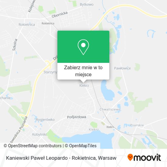 Mapa Kaniewski Paweł Leopardo - Rokietnica