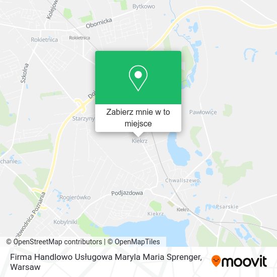 Mapa Firma Handlowo Usługowa Maryla Maria Sprenger