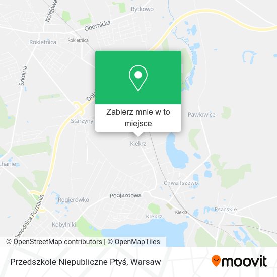 Mapa Przedszkole Niepubliczne Ptyś