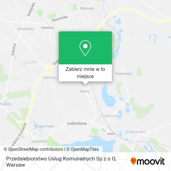 Mapa Przedsiebiorstwo Uslug Komunalnych Sp z o O