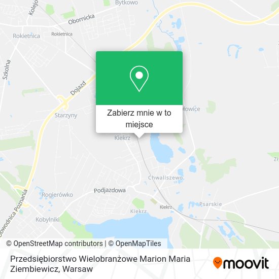 Mapa Przedsiębiorstwo Wielobranżowe Marion Maria Ziembiewicz