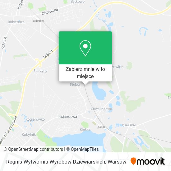 Mapa Regnis Wytwórnia Wyrobów Dziewiarskich