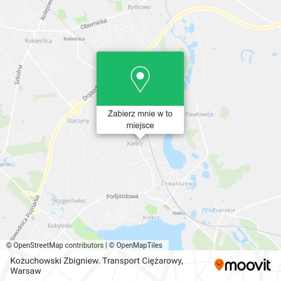 Mapa Kożuchowski Zbigniew. Transport Ciężarowy