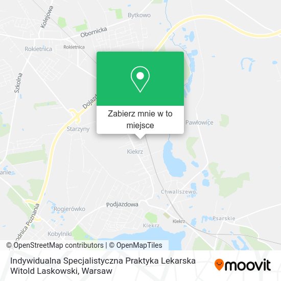 Mapa Indywidualna Specjalistyczna Praktyka Lekarska Witold Laskowski