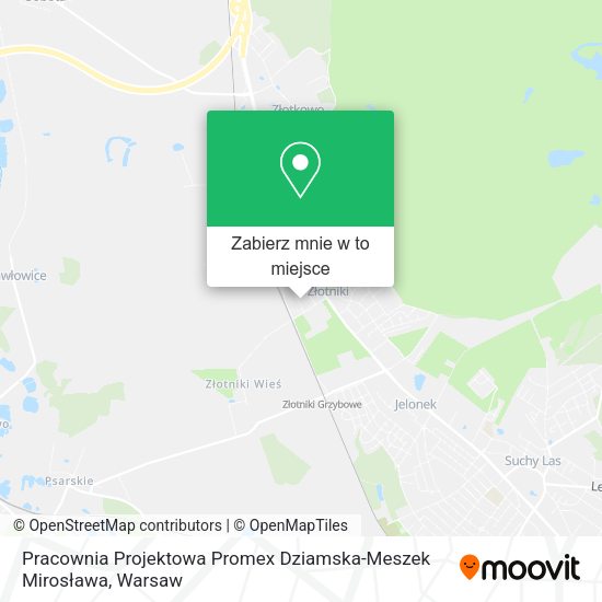 Mapa Pracownia Projektowa Promex Dziamska-Meszek Mirosława