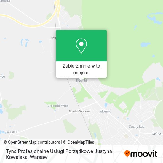 Mapa Tyna Profesjonalne Usługi Porządkowe Justyna Kowalska