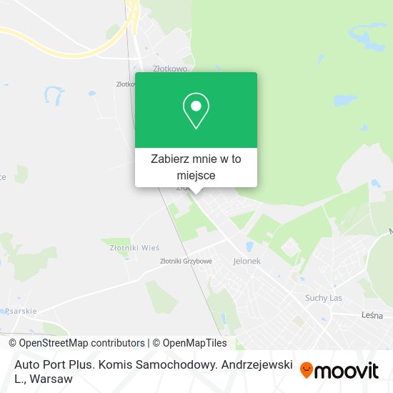 Mapa Auto Port Plus. Komis Samochodowy. Andrzejewski L.