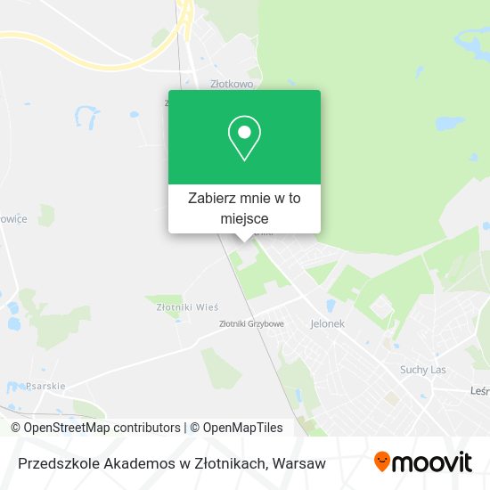 Mapa Przedszkole Akademos w Złotnikach