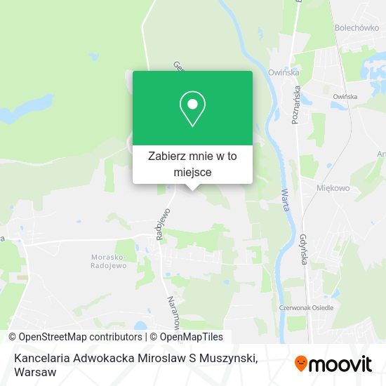 Mapa Kancelaria Adwokacka Miroslaw S Muszynski