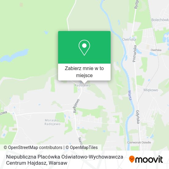 Mapa Niepubliczna Placówka Oświatowo-Wychowawcza Centrum Hajdasz