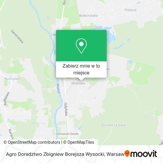 Mapa Agro Doradztwo Zbigniew Borejsza Wysocki