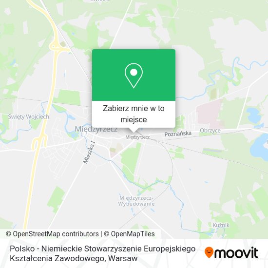 Mapa Polsko - Niemieckie Stowarzyszenie Europejskiego Kształcenia Zawodowego