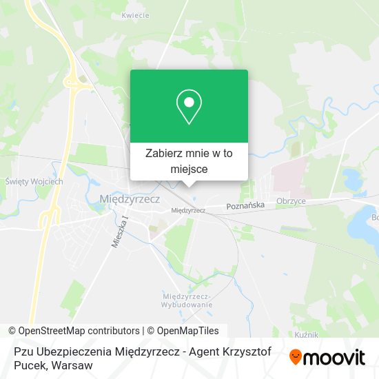 Mapa Pzu Ubezpieczenia Międzyrzecz - Agent Krzysztof Pucek