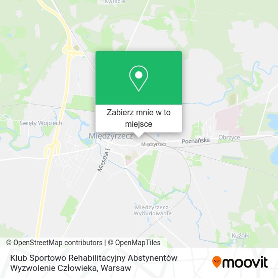 Mapa Klub Sportowo Rehabilitacyjny Abstynentów Wyzwolenie Człowieka