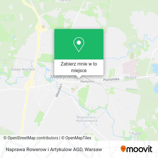 Mapa Naprawa Rowerow i Artykulow AGD