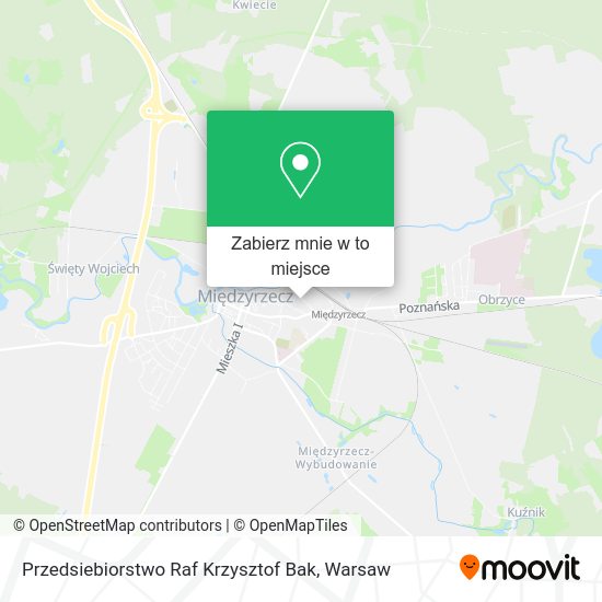 Mapa Przedsiebiorstwo Raf Krzysztof Bak