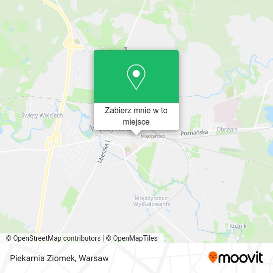 Mapa Piekarnia Ziomek