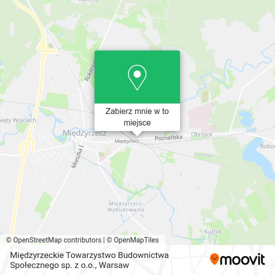 Mapa Międzyrzeckie Towarzystwo Budownictwa Społecznego sp. z o.o.