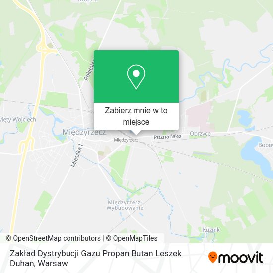 Mapa Zakład Dystrybucji Gazu Propan Butan Leszek Duhan