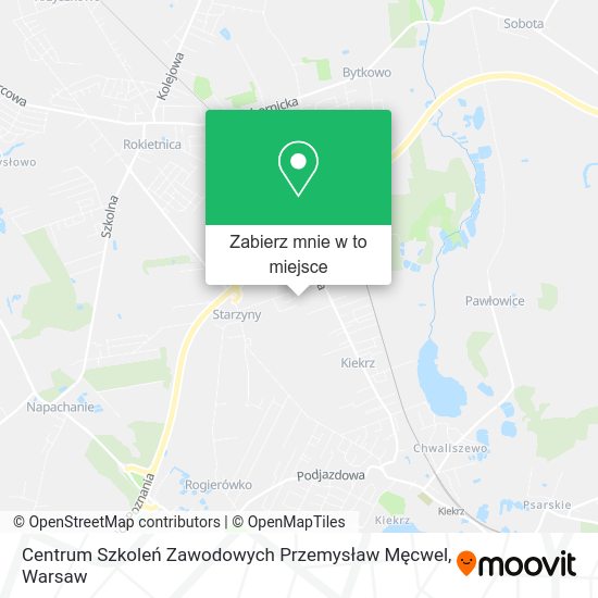 Mapa Centrum Szkoleń Zawodowych Przemysław Męcwel