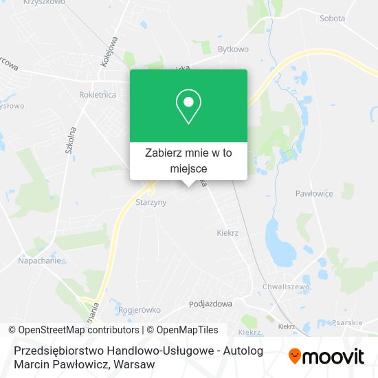 Mapa Przedsiębiorstwo Handlowo-Usługowe - Autolog Marcin Pawłowicz