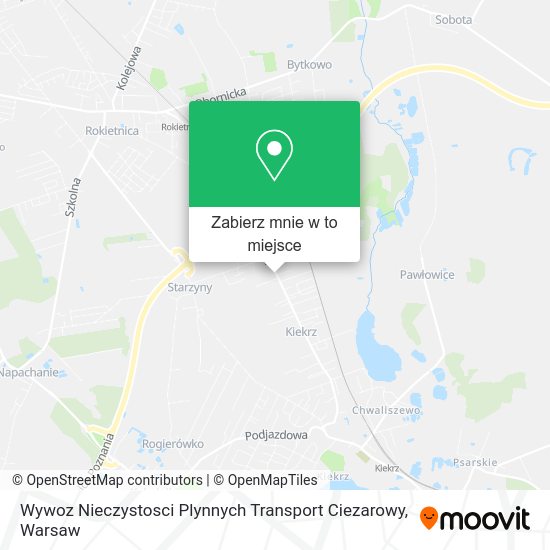 Mapa Wywoz Nieczystosci Plynnych Transport Ciezarowy