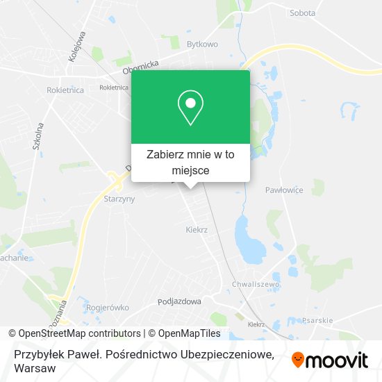 Mapa Przybyłek Paweł. Pośrednictwo Ubezpieczeniowe