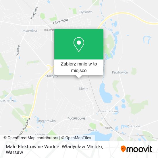 Mapa Małe Elektrownie Wodne. Władysław Malicki