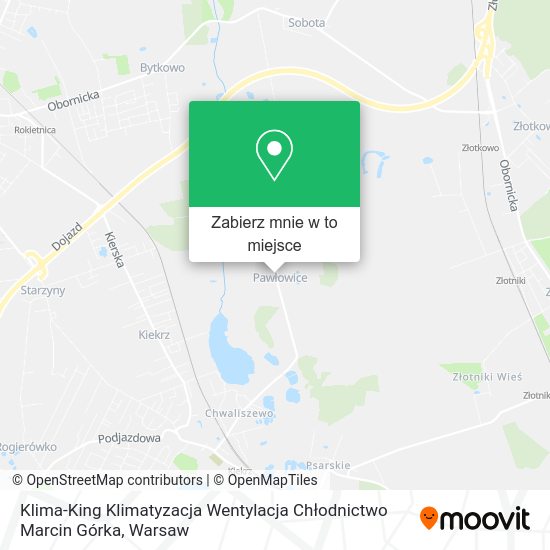 Mapa Klima-King Klimatyzacja Wentylacja Chłodnictwo Marcin Górka